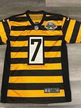 Ben Roethlisberger Pittsburgh Steelers Bumblebee Jersey Nike On Field Size 44